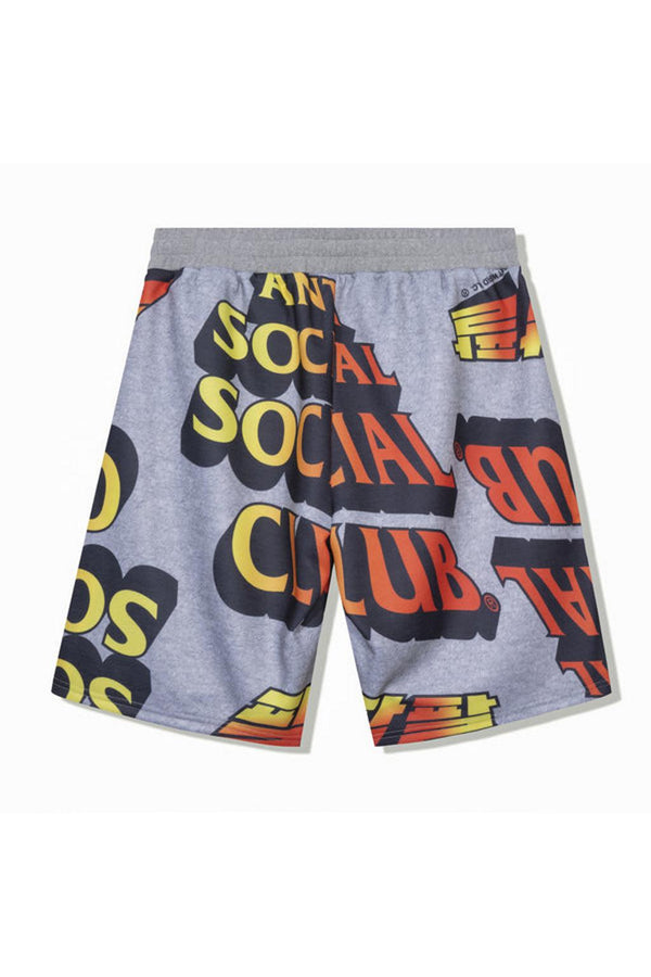 Anti Social Social Club Whisped Terry Fleece Shorts Grey