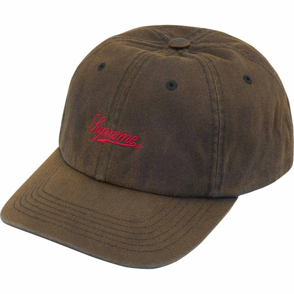 Supreme Bleached Chino 6-Panel Hat Black