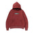 BAPE Smooth Logo Relaxed Fit Hoodie Burgundy