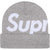 Supreme Big Logo Beanie Heather Grey