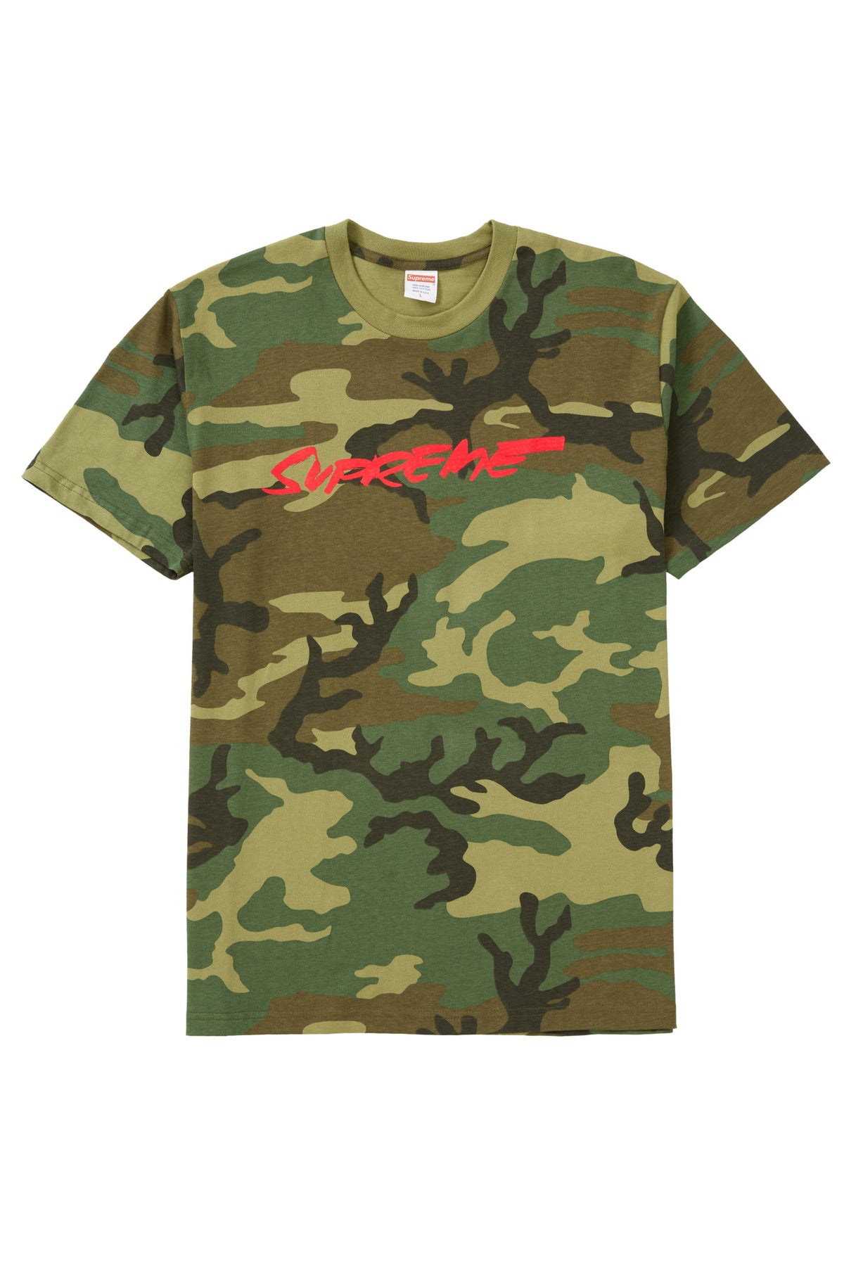 Supreme Futura Logo Tee Woodland Camo - Sole Cart