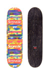 Supreme Distorted Logo Skateboard Deck Yellow