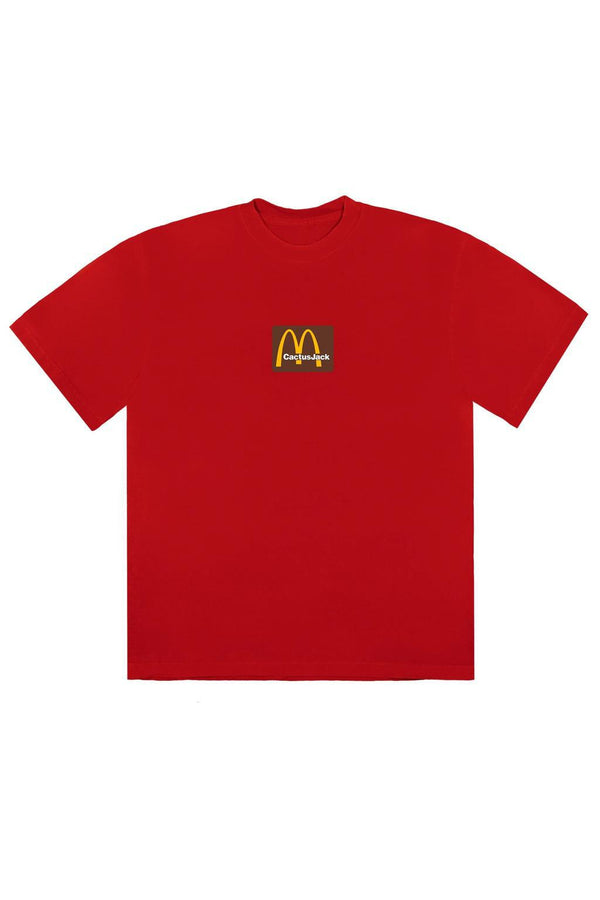 Travis Scott x McDonald's Sesame Inv III T-Shirt Red