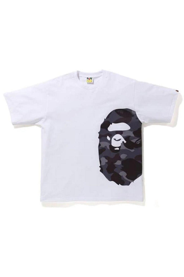 BAPE Color Camo Side Big Ape Head Relaxed Tee White/Burgundy