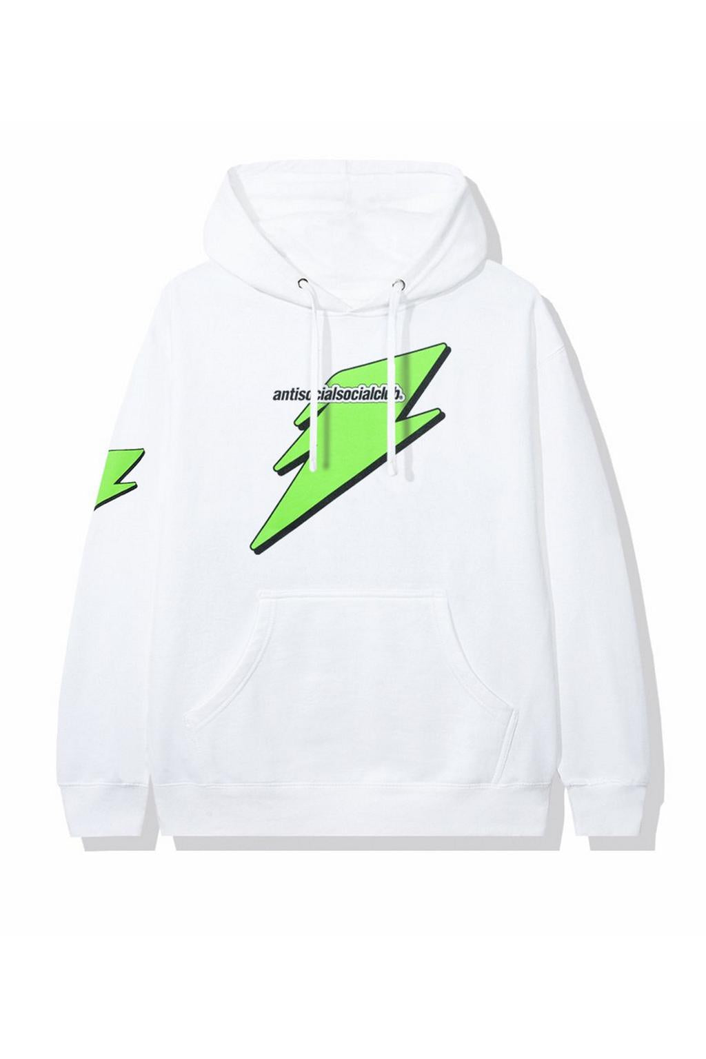 Anti Social Social Club Careless Bolt Hoodie White/Green - Sole Cart