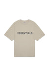 Fear Of God Essentials Boxy T-Shirt Applique Logo Tan