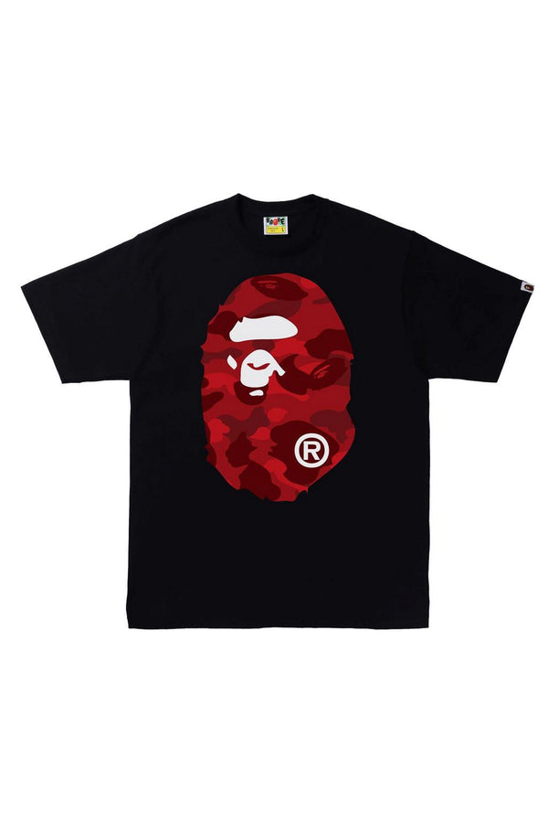 BAPE Color Camo Big Ape Head Tee (SS22) Black/Red