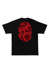 BAPE Color Camo Big Ape Head Tee (SS22) Black/Red