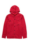 Supreme Mini Plaid Hooded Shirt Pink