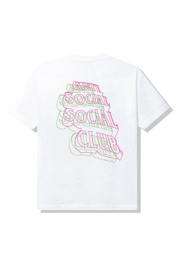 Anti Social Social Club Neon Lights And A Lot Of Rain T-shirt White