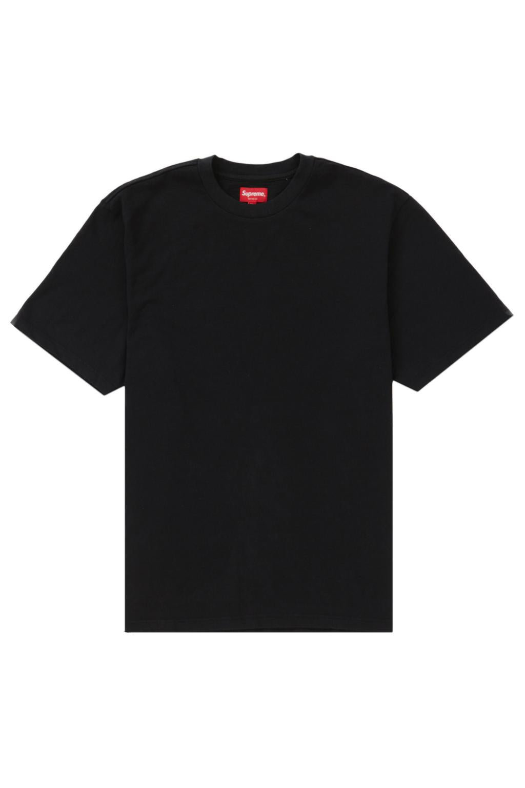 Supreme Contrast Appliqué S/S Top Black - Sole Cart