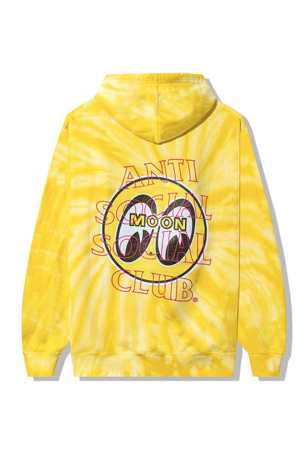 ASSC x Mooneyes Glitter Crossfire Hoodie Yellow Tie Dye