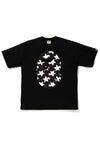 BAPE STA Pattern Big Ape Head Relaxed Tee Black/Black